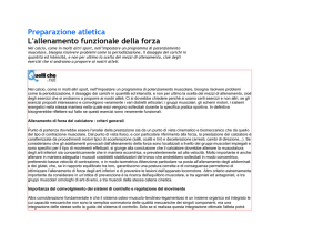 Preparazione atleticaL`allenamento funzionale della