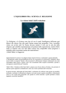 L`EQUILIBRIO FRA SCIENZA E RELIGIONE