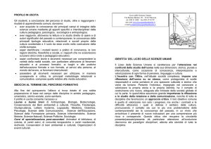 Profilo in uscita dello studente del Liceo Musicale
