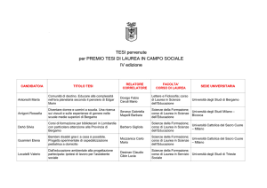 Tutte le tesi pervenute