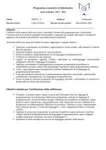 Programma consuntivo di Informatica