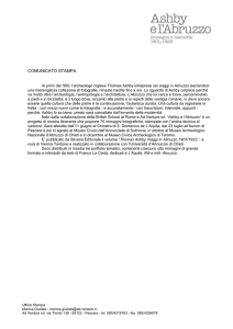 comunicato stampa - Ashby e l`Abruzzo