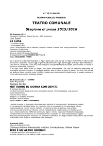 CITTÀ DI NARDÒ TEATRO PUBBLICO PUGLIESE TEATRO