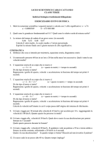eserciziario estivo di fisica
