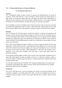 giorno della memoria e giorno del ricordo