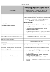 TREMELIMUMAB per MESOTELIOMA