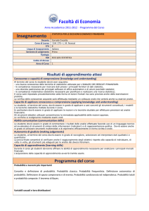 Facoltà di Economia - Università degli Studi di Foggia