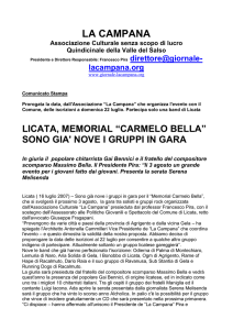 Comunicato Stampa