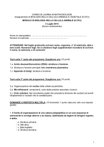 CORSO DI LAUREA IN BIOTECNOLOGIE