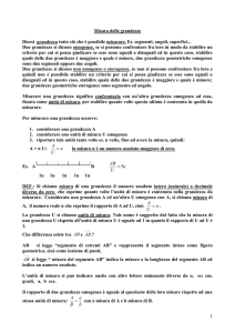 Misura delle grandezze