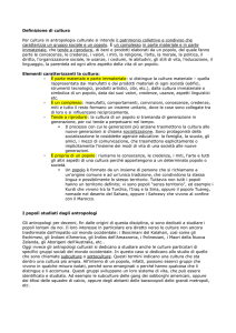 Definizione di cultura