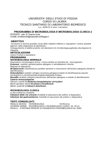 universita` degli studi di foggia - Facoltà di Medicina e Chirurgia