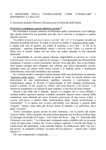 il ministero della consolazione
