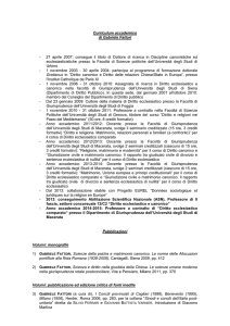 Curriculum accademico