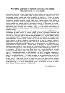 Marketing aziendale in Italia: lentamente, ma cresce l`investimento