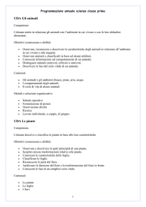 Programmazione annuale scienze classe quinta