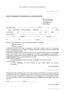 scaricare e compilare la scheda