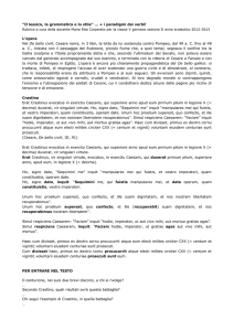 “Il lessico, la grammatica e lo stile” … + i paradigmi dei verbi