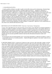 L`ANALISI QUALITATIVA