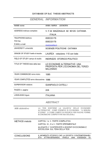 DATABASE OF EoC THESIS ABSTRACTS