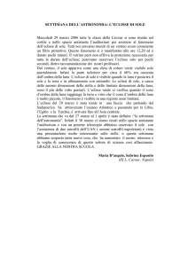 settimana dell`astronomia: l`eclisse di sole