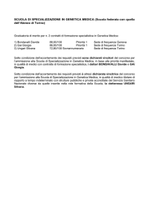 Genetica Medica - Studenti e laureati