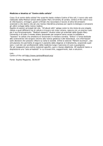 Medicina e bioetica al "Centro della cellula"