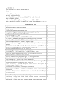 Analisi della Biodiversità