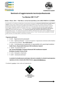Invito Seminario Norma CEI 11 27