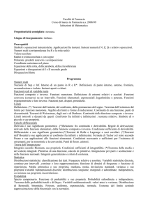 Programma - Dipartimento di Matematica
