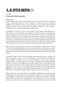 La seconda sfida europeista - Comitato nazionale Altiero Spinelli