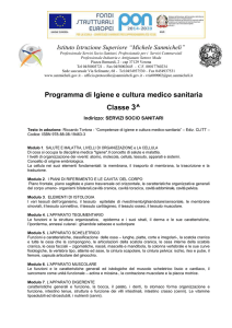 Programma di Igiene e cultura medico sanitaria