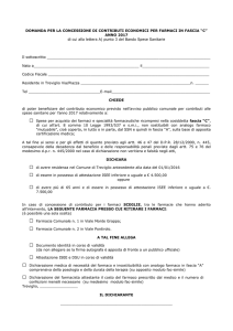 Istanza contributo farmaci