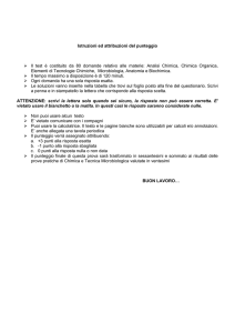 Istruzioni e prova