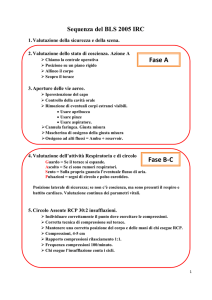 Sequenza a due soccorritori BLS Sanitario