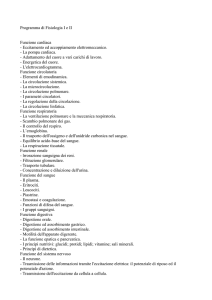 Programma di Fisiologia I e II