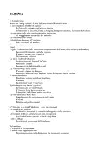 FILOSOFIA Il Romanticismo Sturm und Drang e circolo di Jena: la