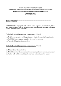 CORSO DI LAUREA IN BIOTECNOLOGIE