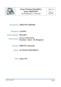 Saper comprendere a grandi linee un testo latino, individuando al