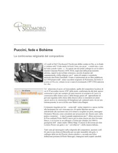 Puccini, fede e Bohème