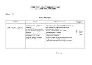 Corso di recupero