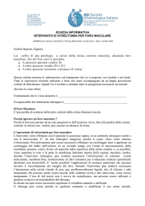 Il Foro Maculare - Centro Oculistico Tassinari