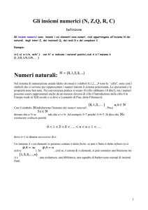 Gli insiemi numerici(NZQRC).