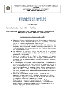 Matematica - Carlo e Nello Rosselli