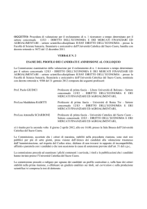Verbale n. 2 - Università Cattolica del Sacro Cuore