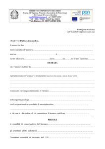 Modulo Dichiarazione Medica - Istituto Comprensivo Loreo