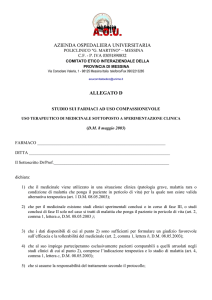 Allegato D-Dichiarazione Uso Compassionevole