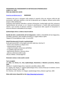 programma dell`insegnamento di metodologia - e