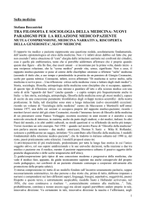 nuovi paradigmi per la relazione medico/paziente. Mutua