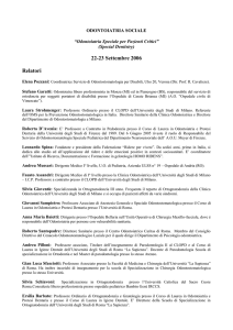 Relatori e moderatori